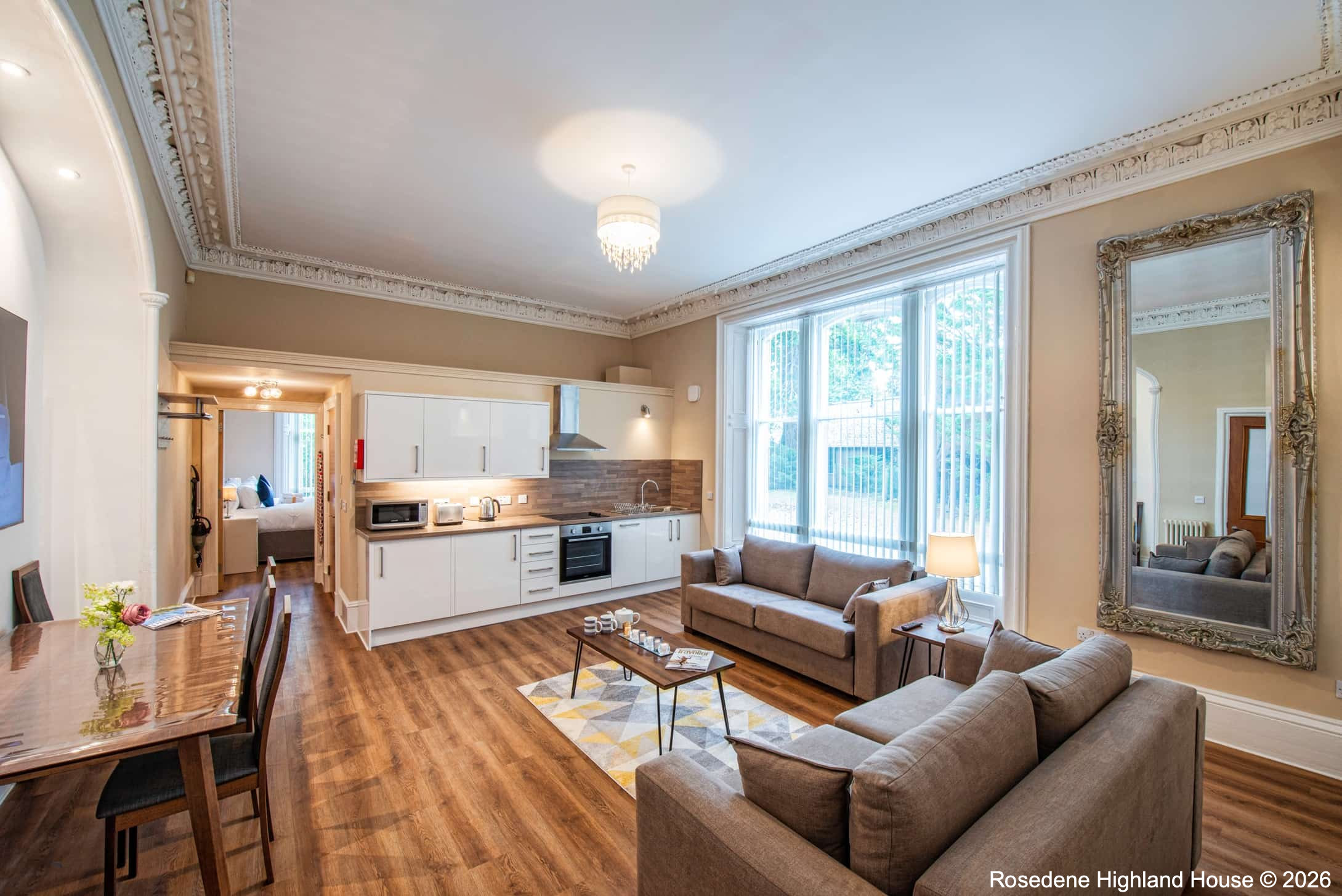 Spacious apartment at Rosedene Highland House