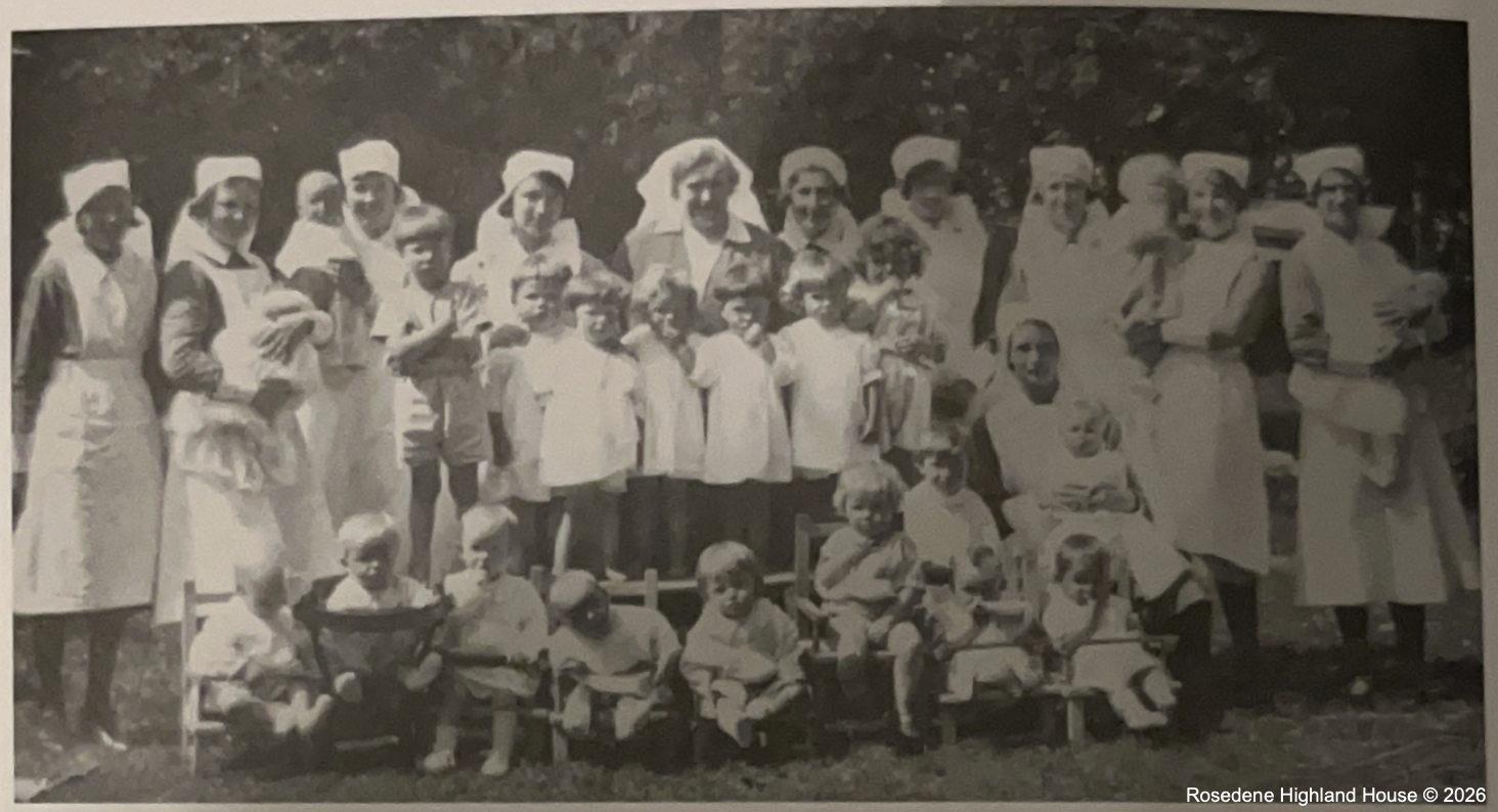 Matron and staff at Rosedene, 1930
